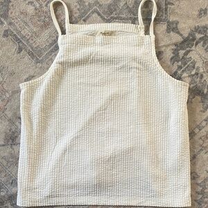Madewell Cream Textured Camisole Top